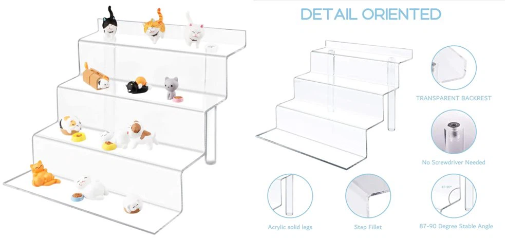 Clear Acrylic Shelf Riser - Acrylic Display - 1