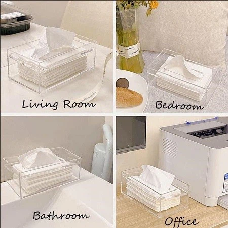 Acrylic Tissue Dispenser - Acrylic Tissue Box Holder - 2