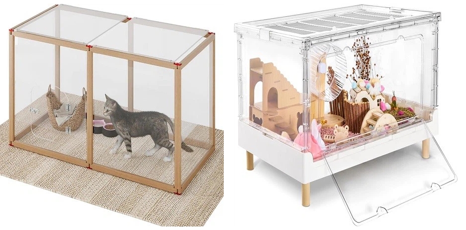 Acrylic Pet Display - Acrylic Pet Gate - 1