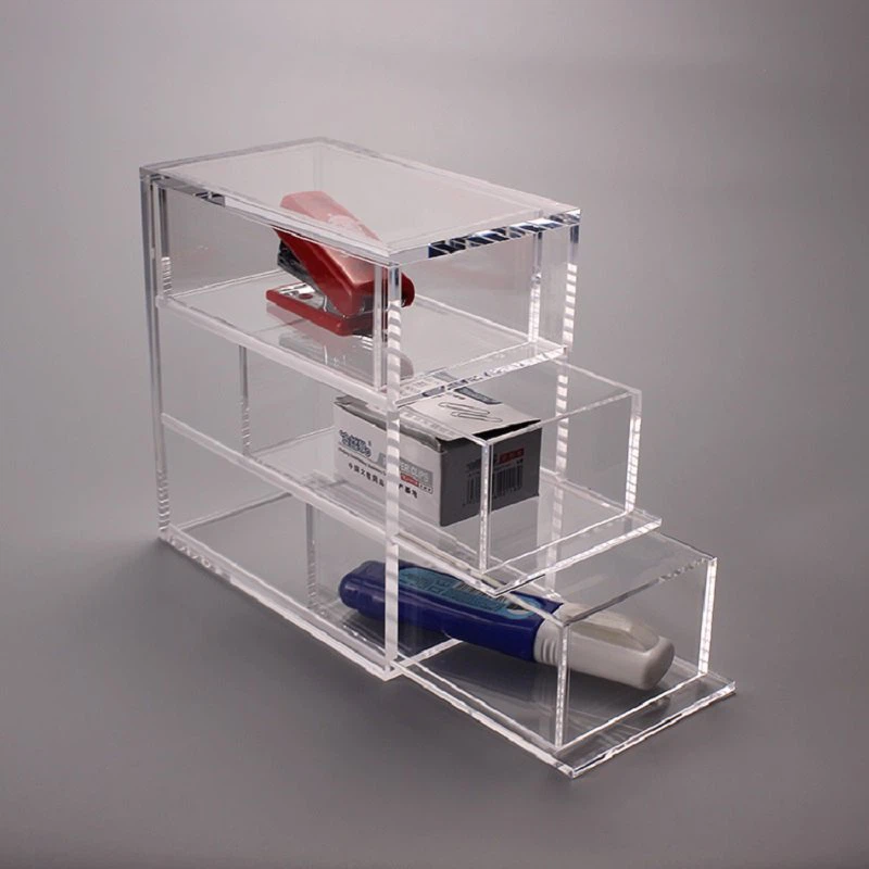 Acrylic Desk Organizer With Drawers - Acrylic Desk Organiser - 1