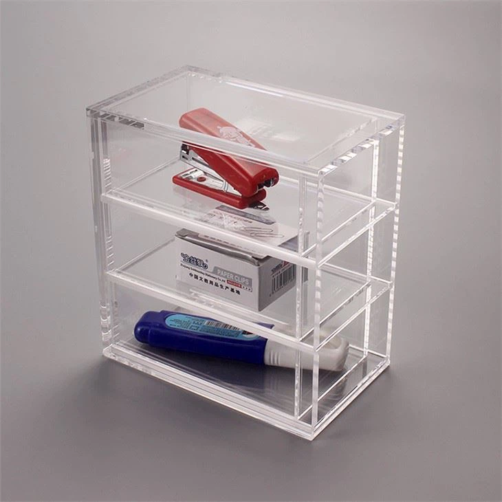 Acrylic Desk Organizer With Drawers