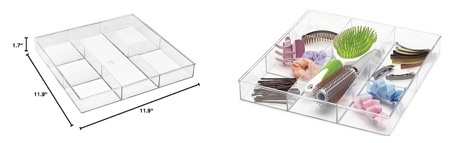 Acrylic Tray With Insert - Acrylic Serving Tray - 1