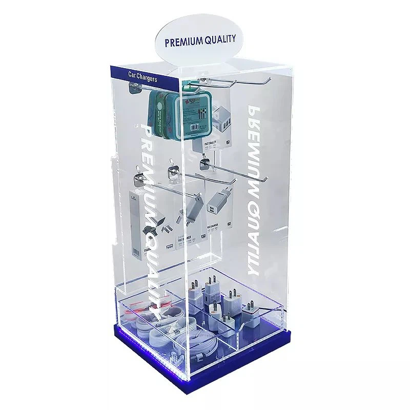 USB Cable Earphone Acrylic Display Stand