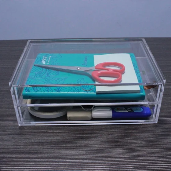 Clear Acrylic Desk Organiser